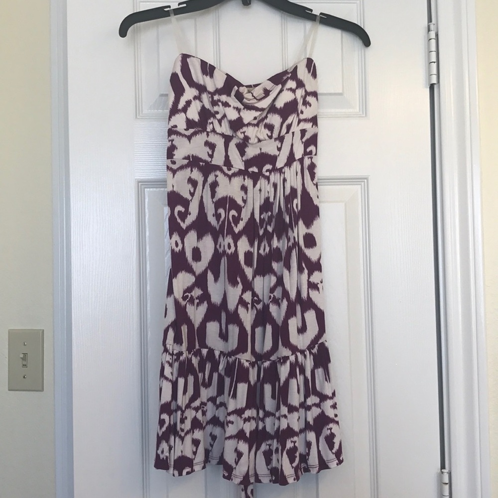 Purple and White Tube dress